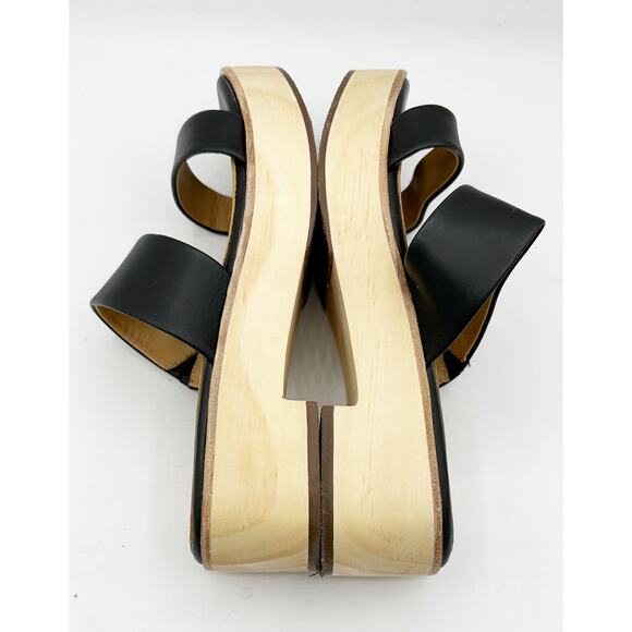 Nisolo Ellie All-Day Leather Double Strap Clog in Black Size 8 - Picture 6 of 8